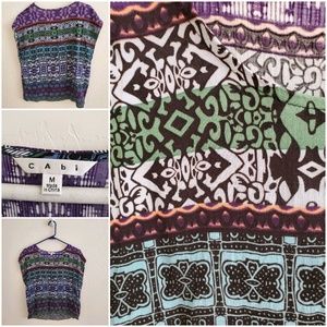 Multi colored sleeveless blouse